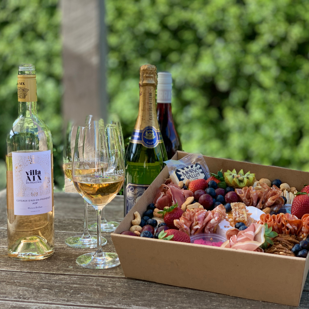 Spread Grazing Boxes With Wine at Barwon Heads Winestore